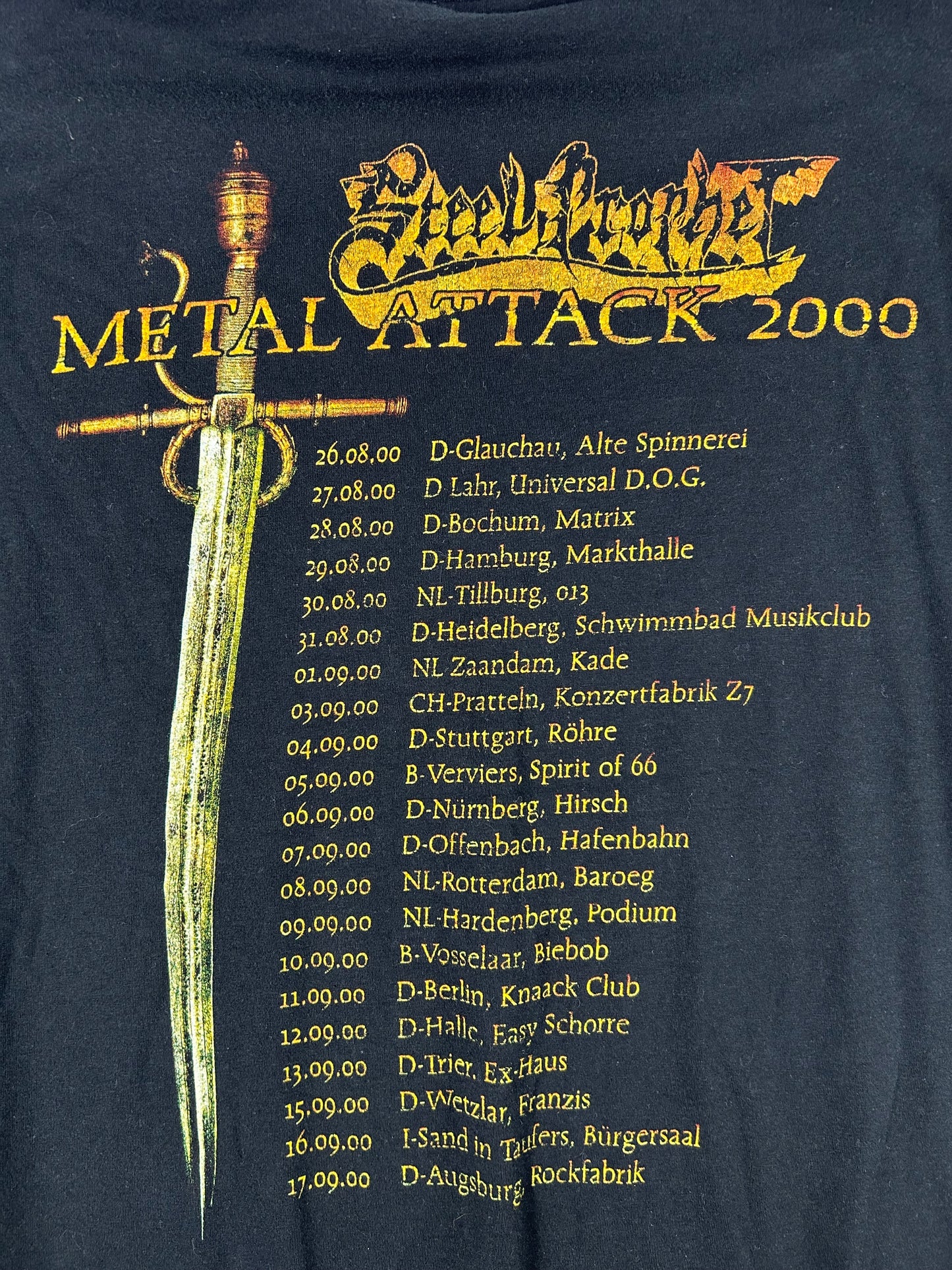 Vintage 2000 Steel Prophet Metal Attack Shirt