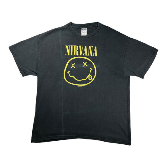 NIRVANA 1992 SMILEY T-SHIRT