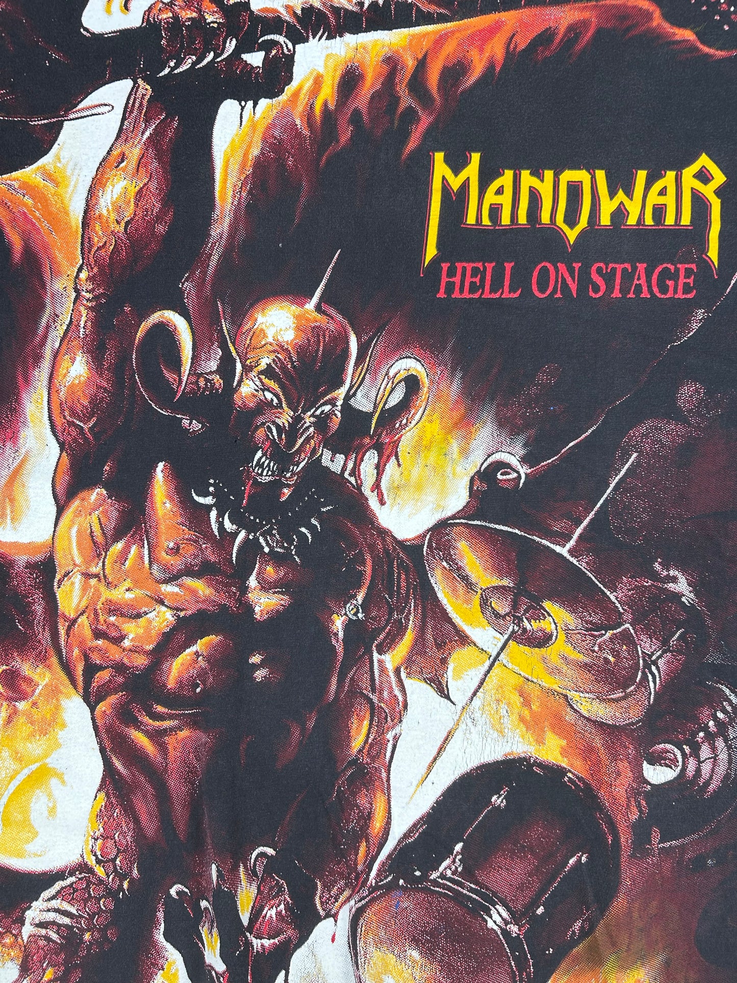 Vintage 1999 Manowar Hell on Stage aop Shirt