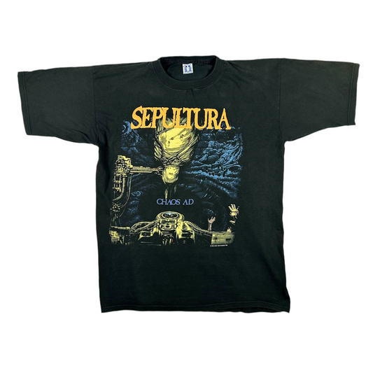 Vintage 1993 Sepultura Chaos AD Deutschland T-shirt