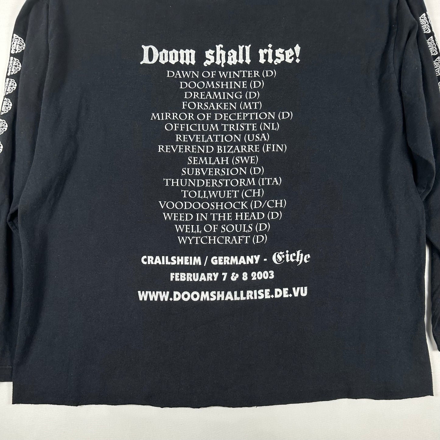Vintage 2003 Doom shall rise! Festival Longsleeve
