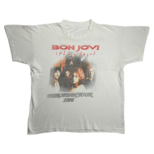 BON JOVI 1996 THESE DAYS EUROPEAN TOUR SHIRT - M
