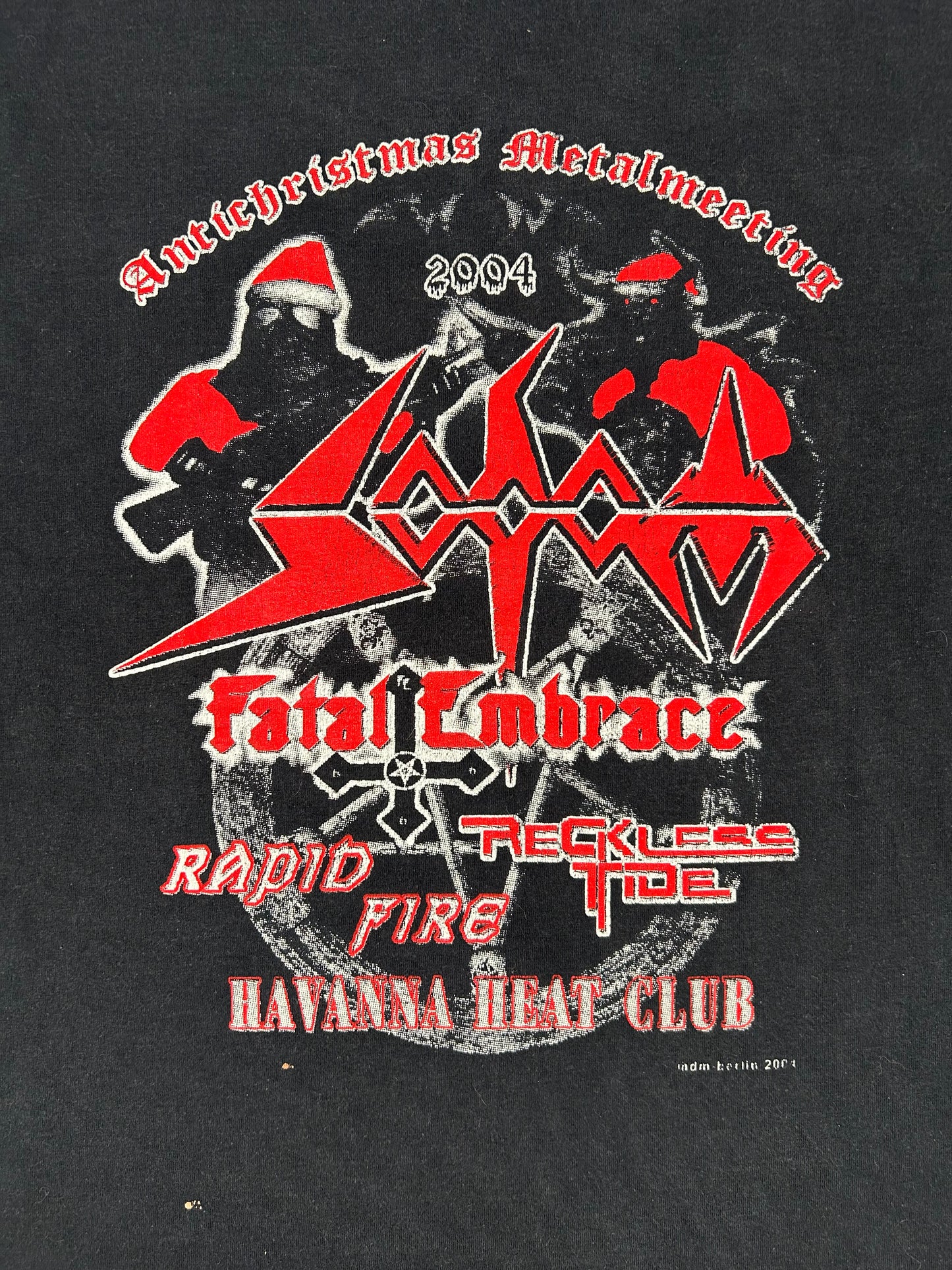 Vintage 2004 Sodom Fatal Embrace Shirt + Big Poster