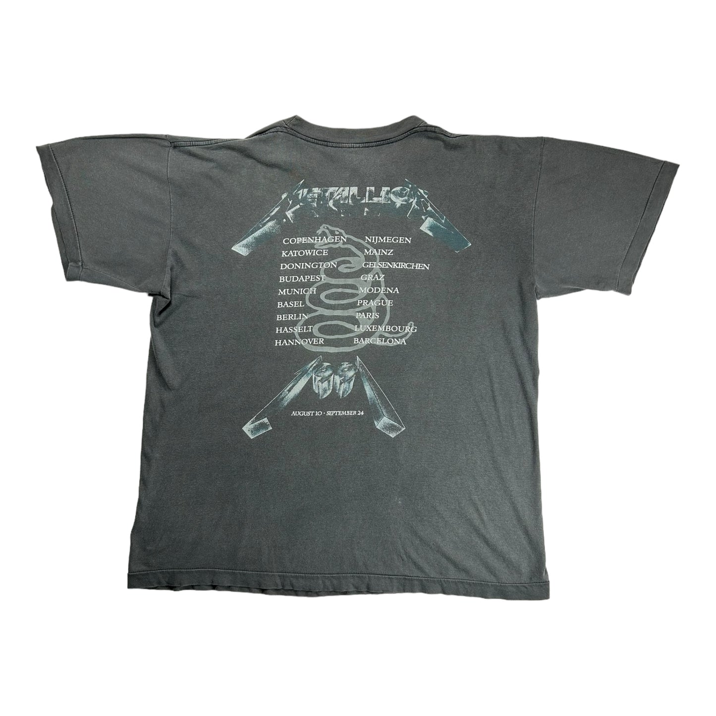 METALLICA 1991 BLACK ALBUM T-SHIRT