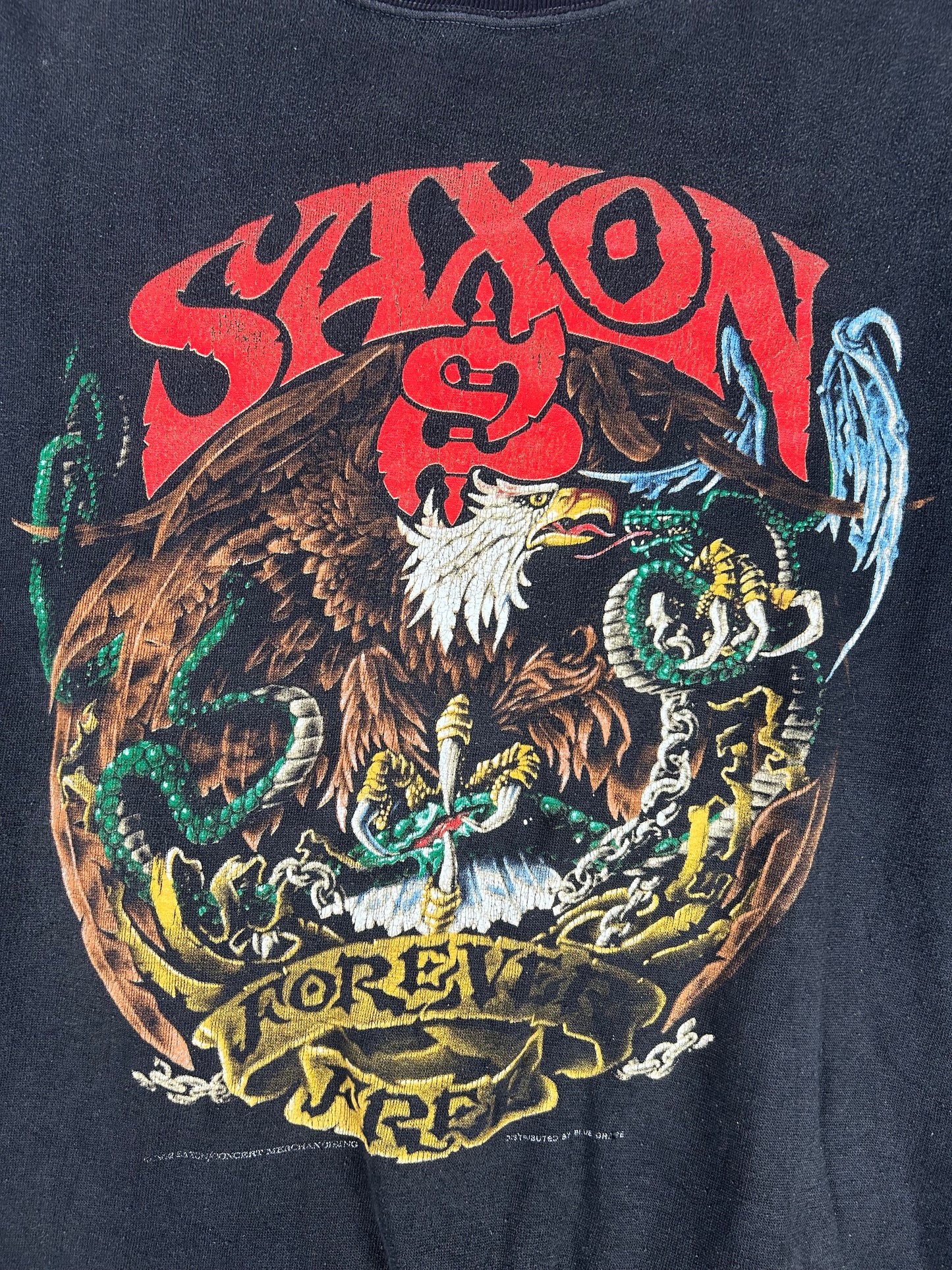 Vintage 1992 Saxon Forever Free Sweater