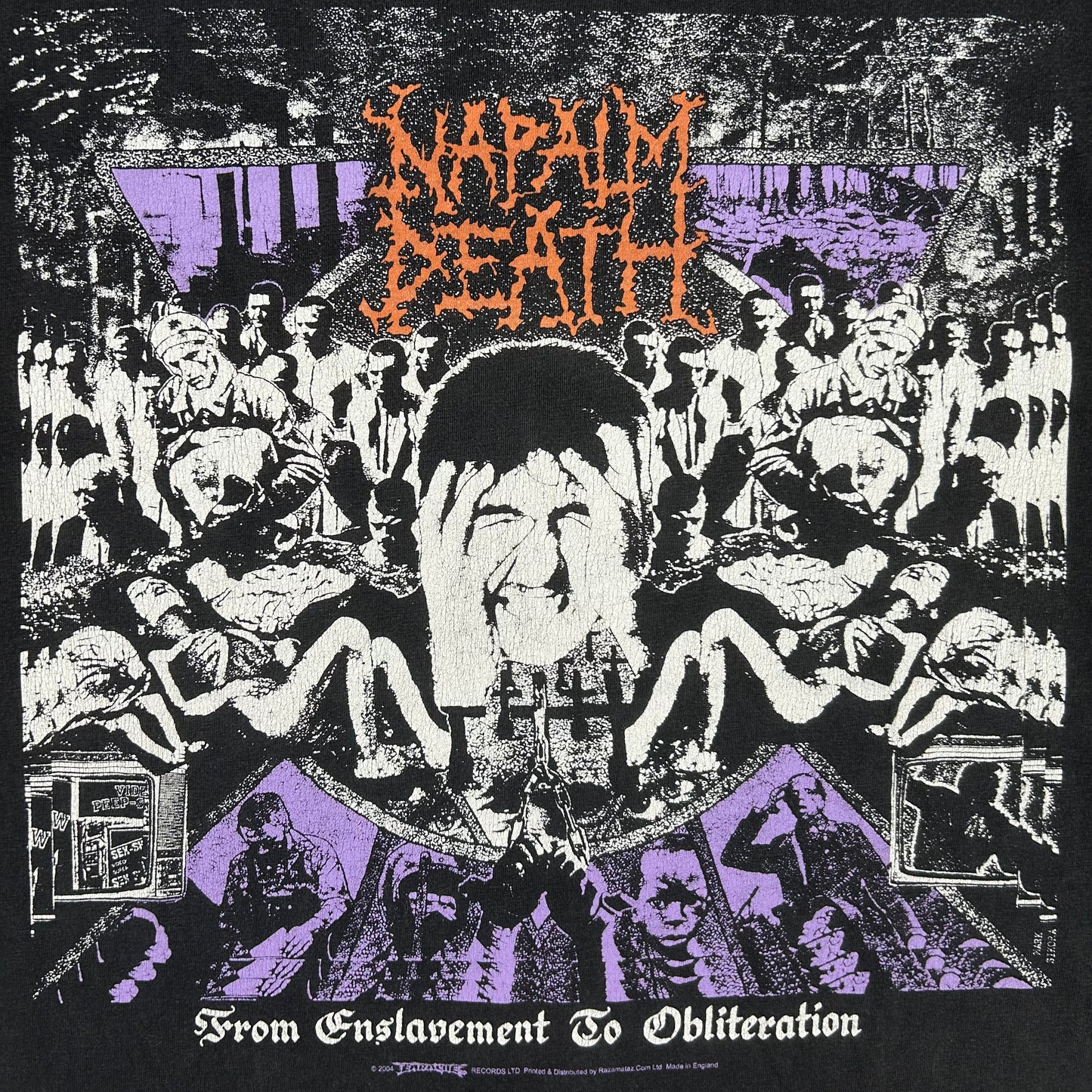 Vintage 2004 Napalm Death from enslavement to obliteration Shirt