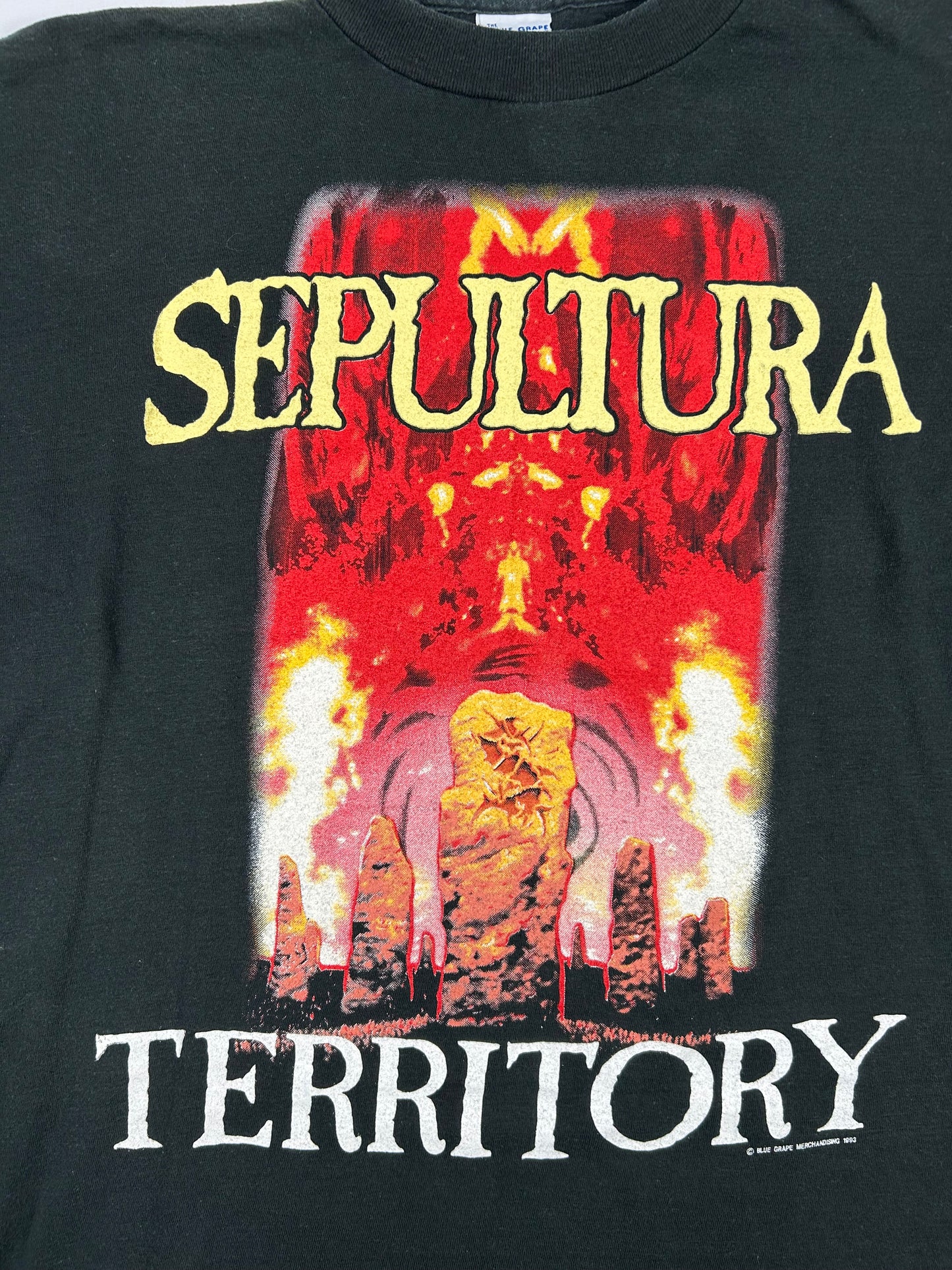 Vintage 1993 Sepultura War For Territory T-Shirt