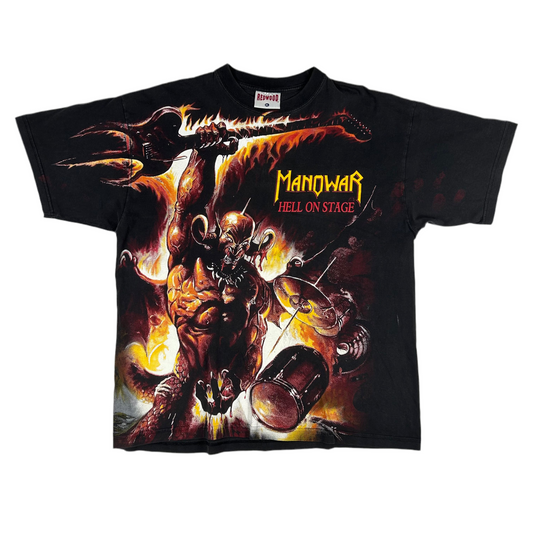 Vintage 1999 Manowar Hell on Stage aop Shirt