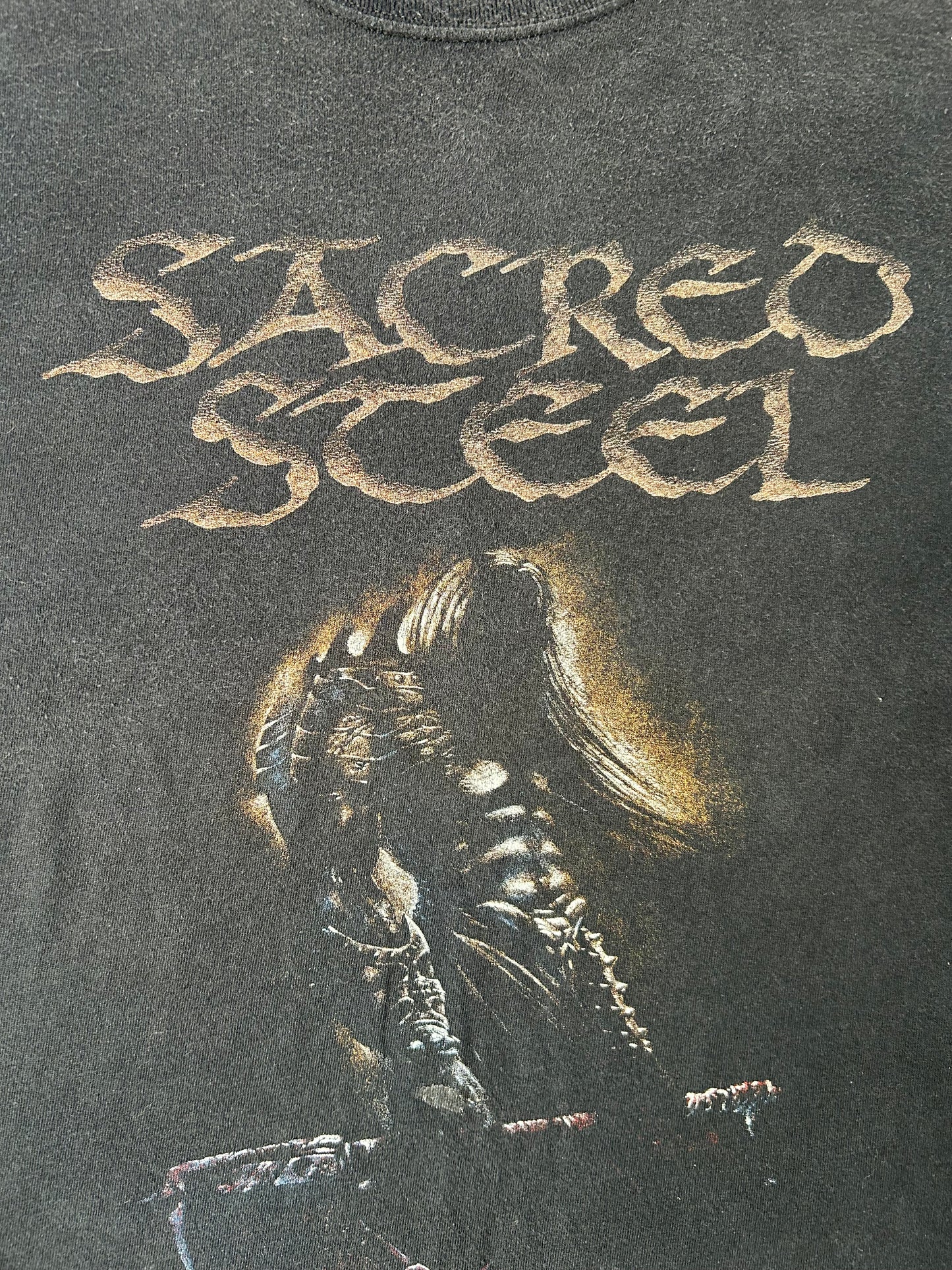 Vintage 2002 Sacred Steel Crush the Holy, Save the Damned Shirt
