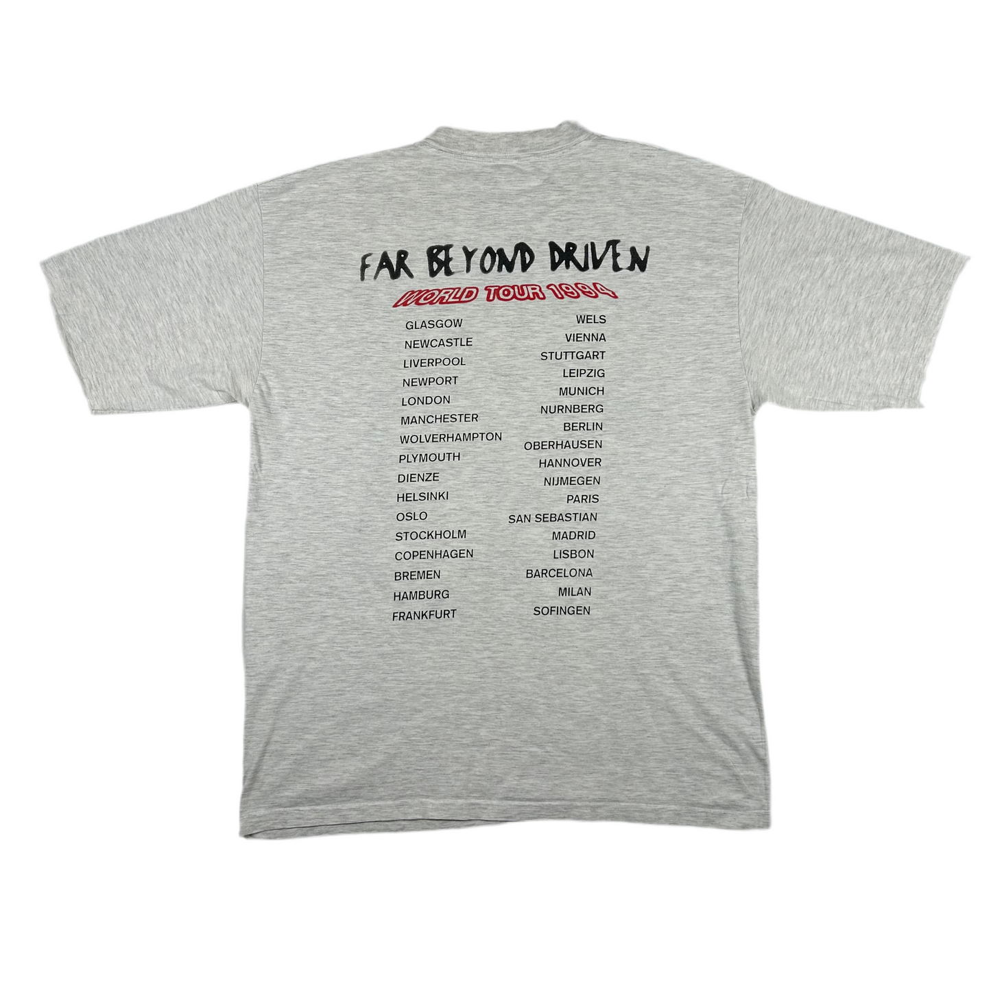 Vintage 1994 Pantera Far Beyond Driven Tour T-Shirt