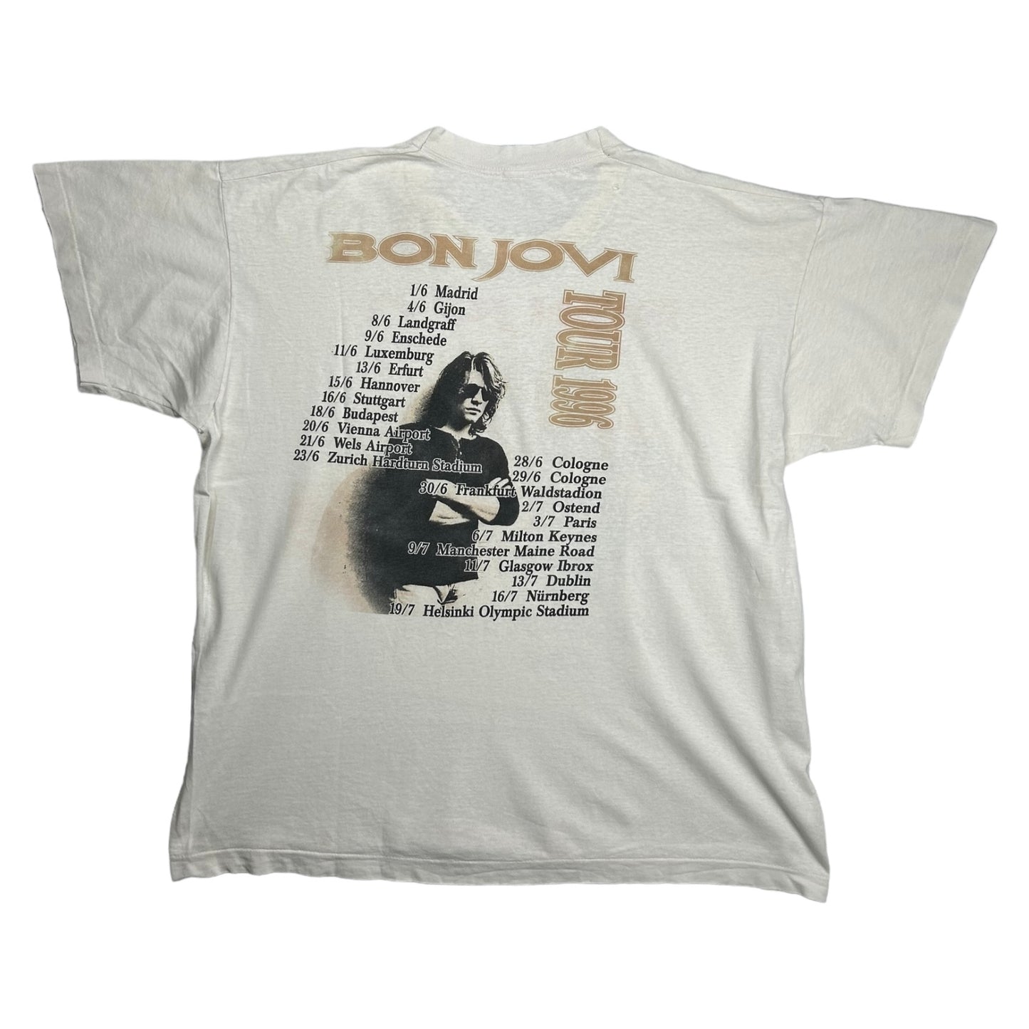 BON JOVI 1996 THESE DAYS EUROPEAN TOUR SHIRT - M