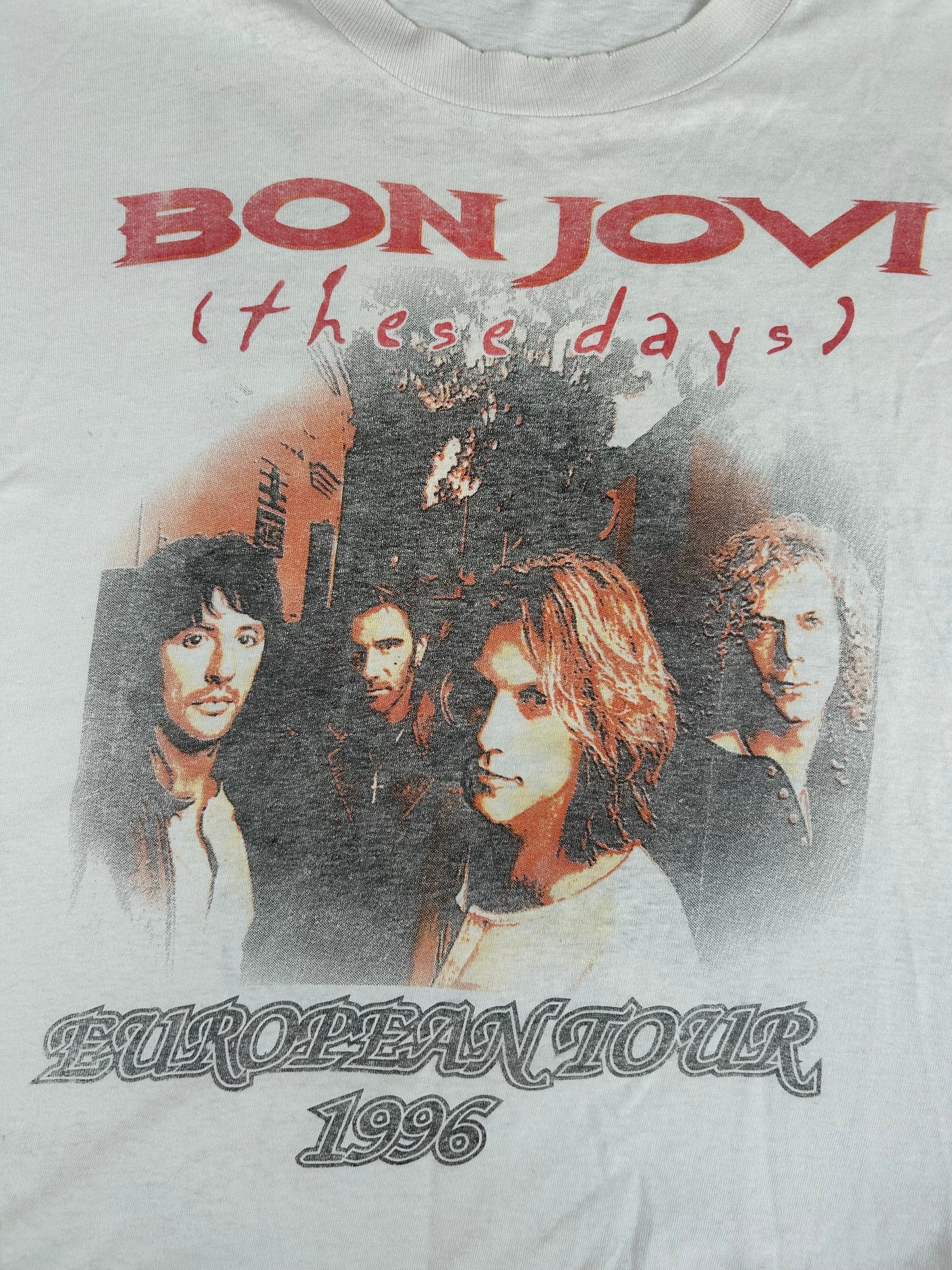 BON JOVI 1996 THESE DAYS EUROPEAN TOUR SHIRT - M